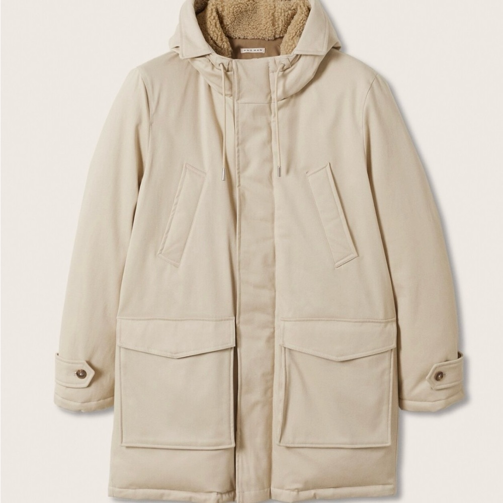 Everlane Beige Hooded Parka